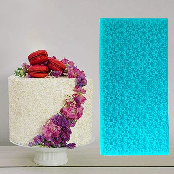 6 st/ set Form Stenvägg Högtemperaturbeständig plast Blomma Barkmönster Gör själv hantverk Form för kök