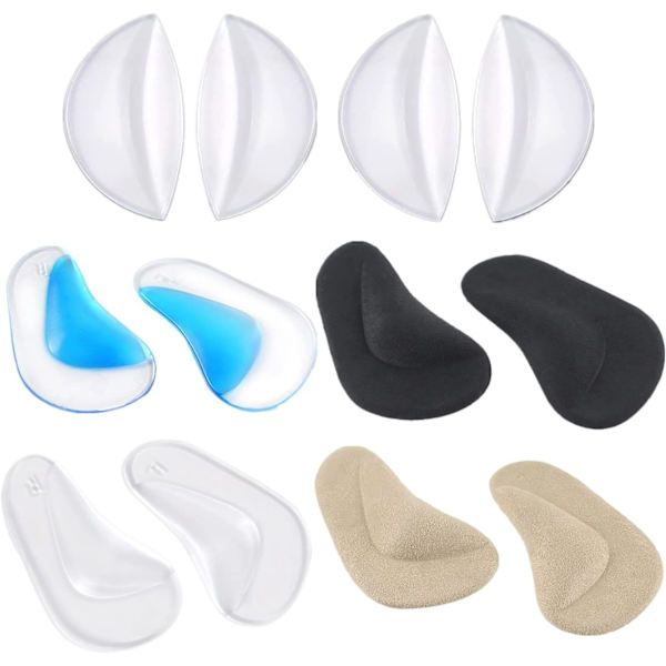 Par Arch Support innersulor, silikon plattfots ortopediska innersulor