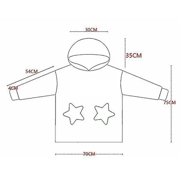 Luvtröja Filt Barn Ylimitoitettu flicka Mjuk tröja Varm fleece bärbar tröja ~ Grey rabbit