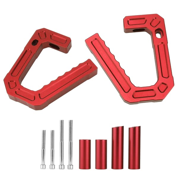 Forreste greb til bil i aluminiumslegering til Jeep Wrangler JK 2007-2018 (rød)