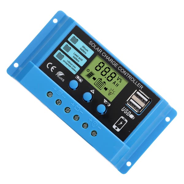Solar Charge Controller 10A til 12V 24V Batteri Gadelygte PV Panel