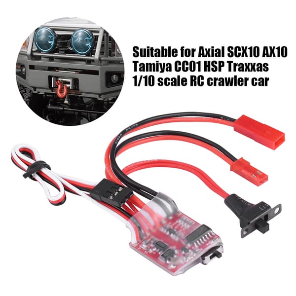 30A Børstet ESC Spilcontroller til 1/10 Skala RC Crawler Bil