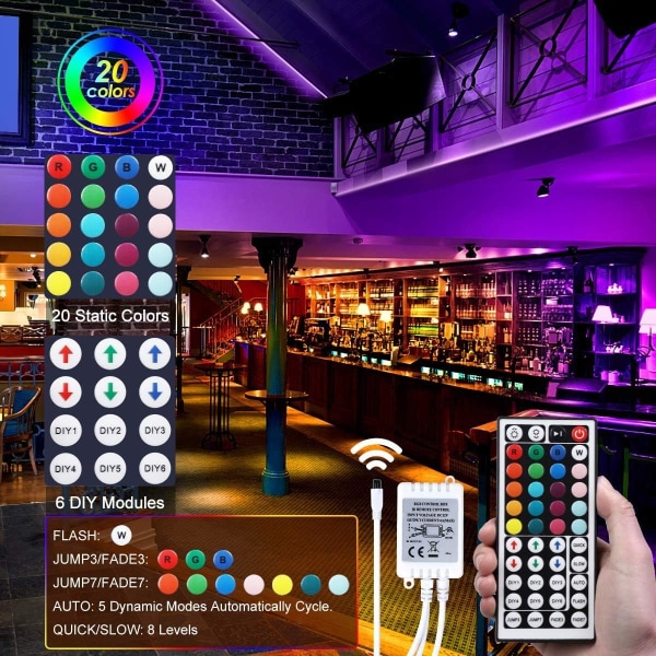LED Strip Lights 16.4ft/5m Flexibelt färgskiftande LED-ljus