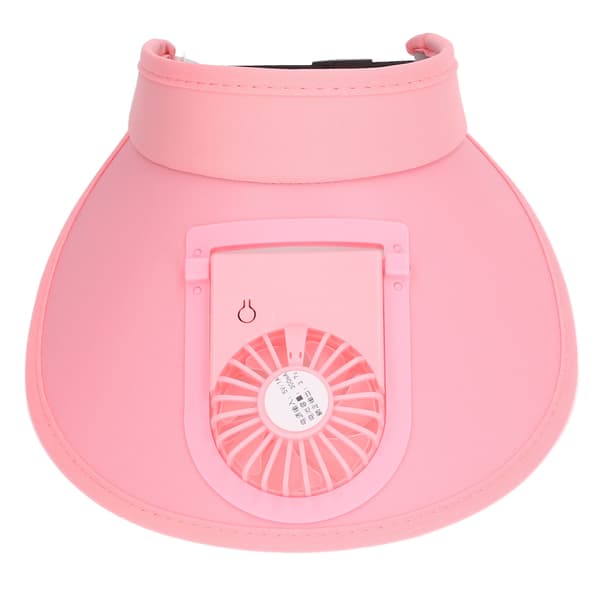 Justerbar USB-ladevifte Solhatt 3 gir Solbeskyttelse Sommer Rosa