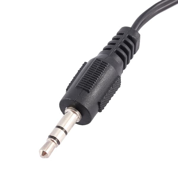 3,5 mm han til 2 RCA hun lydadapterkabel