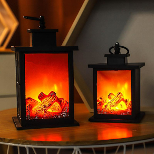Fireplace Lamp and Battery Operated 6-Hour Timer, Includes Desktop Fireplace Lamp, Indoor/Outdoor Fireplace Lamp, 16*14*27CM