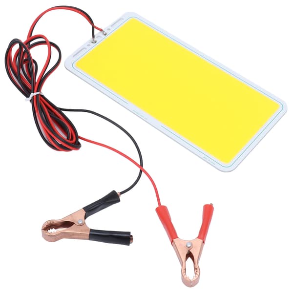 COB LED Panel Lys med Klips DC12V/70W Integreret Lampekilde til Udendørs Camping Telt Varm Hvid