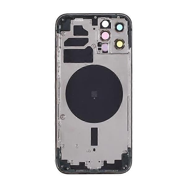 【BQ】Kompatibel med iPhone 12 Pro Bagbatteridæksel + Mellemramme + Sideknapper Erstatning, EU-version (med CE-logo) - Perfekt Blue