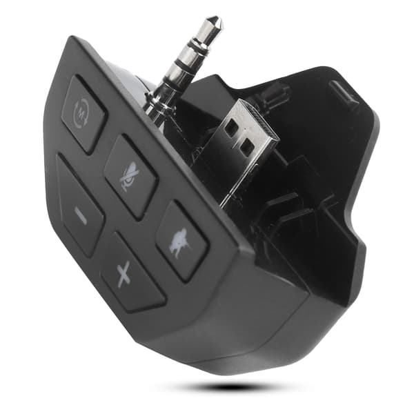 Headset Adapter Controller Lydadapter Hovedtelefon Konverter til Xbox One Trådløs Gamepad Sort