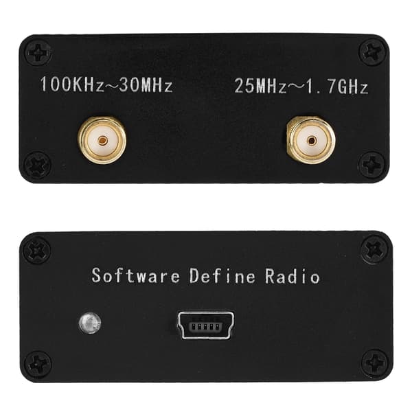 Fullbånds programvare Radio HF FM AM RTL SDR-mottaker med antenne