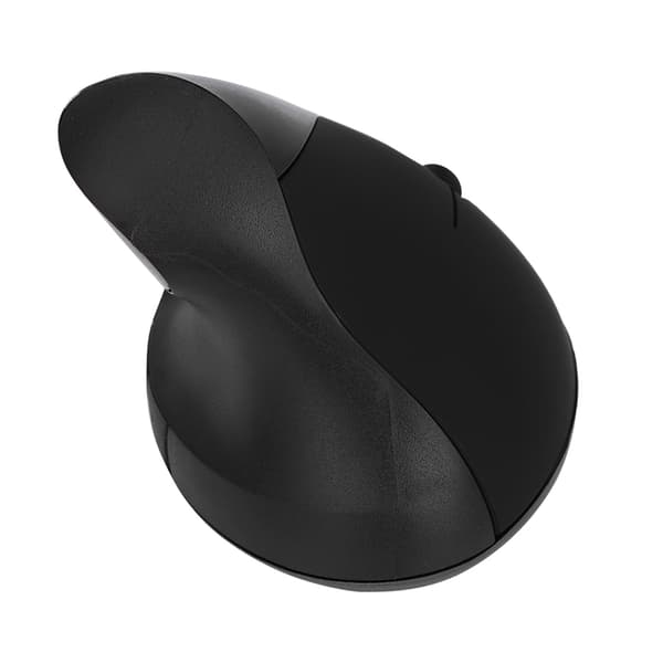 Ergonomisk design USB-kablet spilmus med håndledsstøtte - 1600 DPI - til bærbar computer (sort)