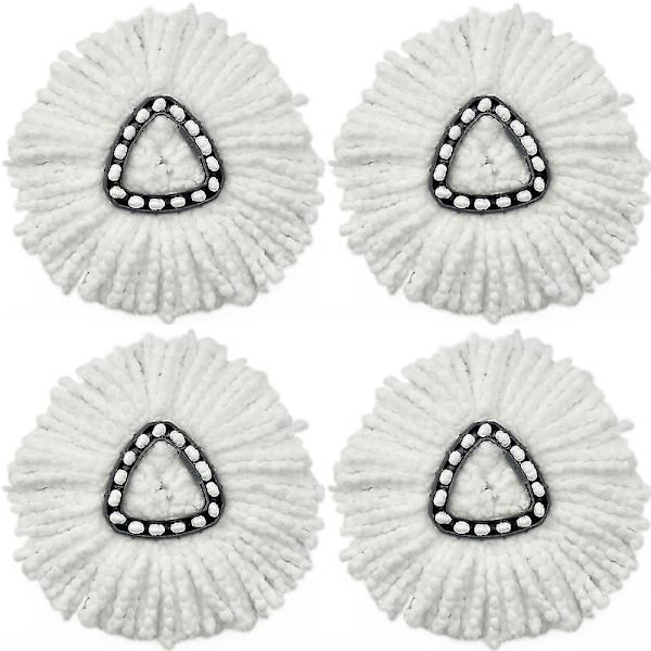4-pack vridbar mopp ersättningshuvud mopphuvud refill mopphuvud mopp för golvrengöring Mikrofibermopphuvuddelar red