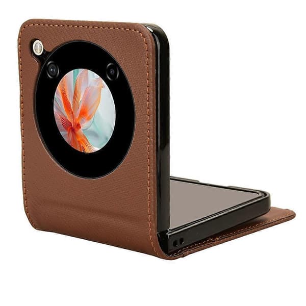 PU-läderfodral till ZTE nubia Flip / Libero Flip Brown