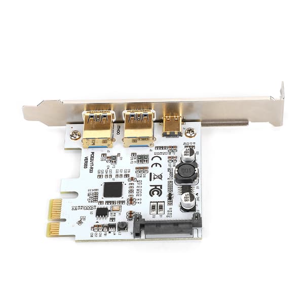 VL805 Master Adapter Utvidelseskort Riser med SATA Strømport