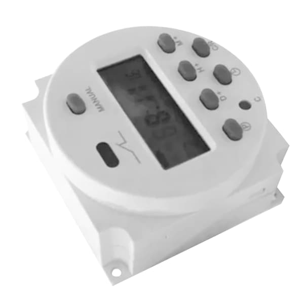 Digital Timer Microcomputer Tidsstyringskontakt med LCD-display CN101A DC12V 4 kabler