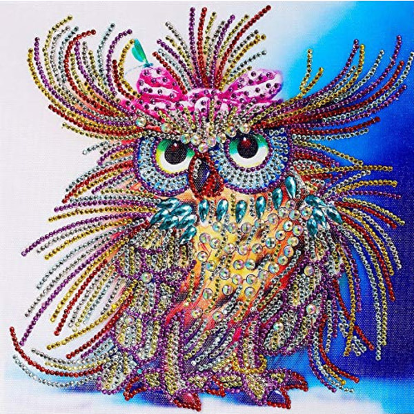 ny stil 5d diamantmaleri , Ugle DIY Crystal Rhinestone oderi billeder Kunsthåndværk til vægdekoration, Diamantmaleri Art Decor, 30x30cm,