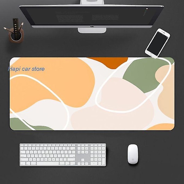 Morandi Färg Söt Musmatta Stor Kawaii Skrivbordsmattor Gaming Skrivbordsmatta Gamer Vattentät För Office Computer Keyboard Pad