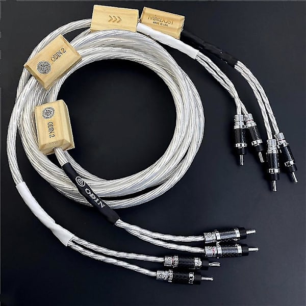 Nordost Odin 2 Silver Högtalarkabel Kolfiber Bananplugg Hifi Audio Line 3m