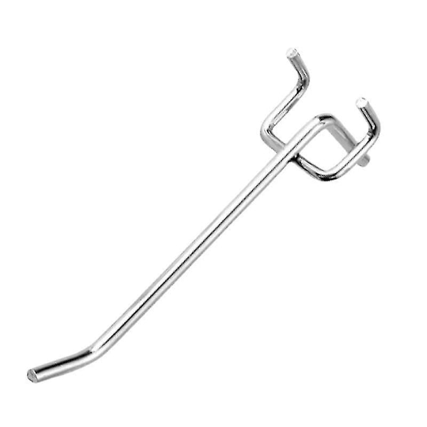 Pegboard krokar, 50-pack, 4 tum L-form små galvaniserade Pegboard krokar Lämpliga för 1/8 och 1/4 tum Pegboard krokar, metall Pegboard krokar