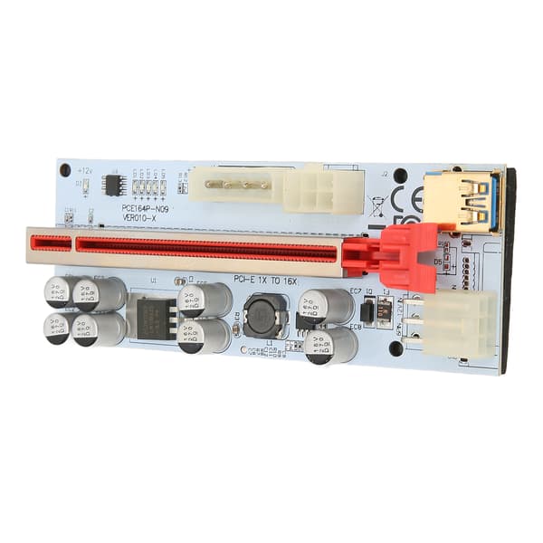 PCIE Riser 8 Faste Kondensatorer Stærk Anti-Interferens GPU 1X til X16 Kort til Windows 7 til Windows 10