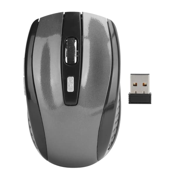 Justerbar DPI Grå Trådløs Mus til Notebook Gaming