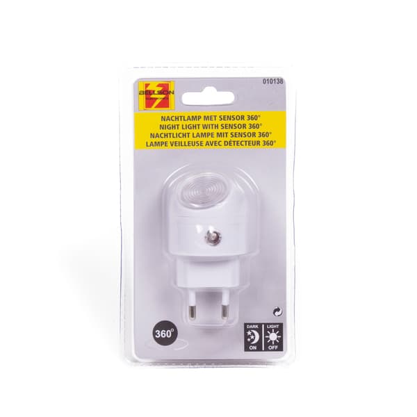 Natlampe med sensor 360° roterbar 44
