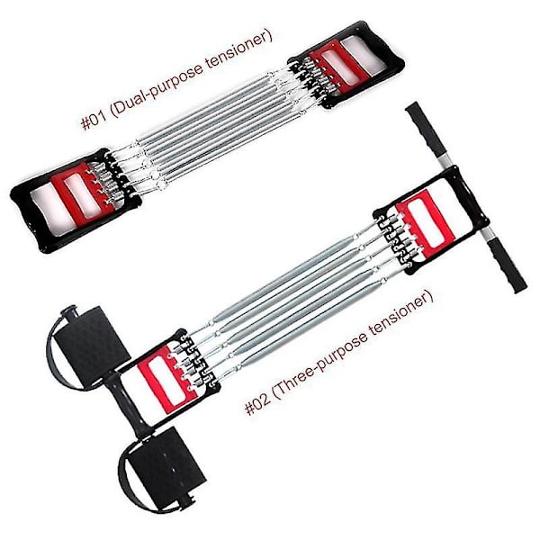 3 i 1 Spring Chest Developer Expander Män Fitness Spänning Puller Muskler Träning Träning Fitness Motståndsband three-purpose tensioner