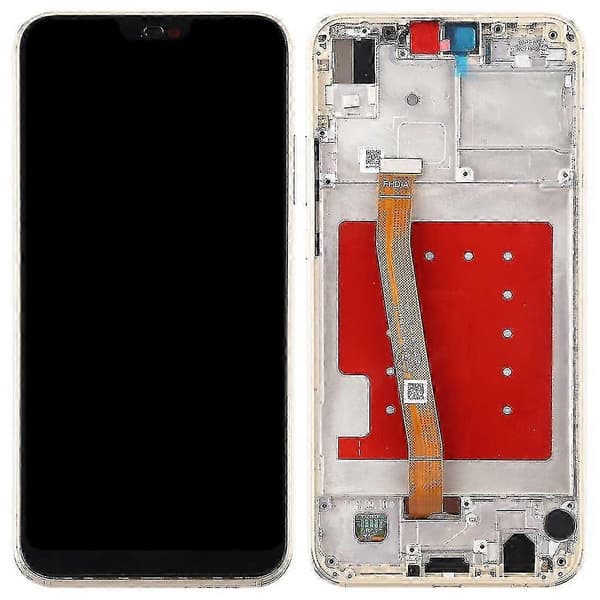 LCD-skærm med ramme til Huawei P20 Lite / Nova 3e (sort) Gold