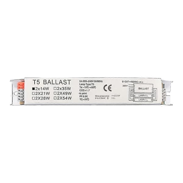 【BQ】Industriel elektronisk lysstofrørsforkobling T5 lysstofrørsforkobling-FF- 2x21W