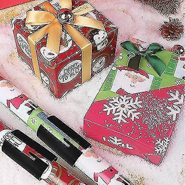 2 st omslagspappersskärare, presentpappersskärare, bärbar glidande omslagspappersskärare, gör väggdekorationer och presentpaket