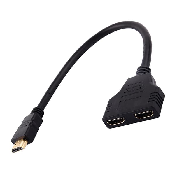 2-vejs High Definition Multimedia Interface Splitter Adapter Kabel til HD-TV