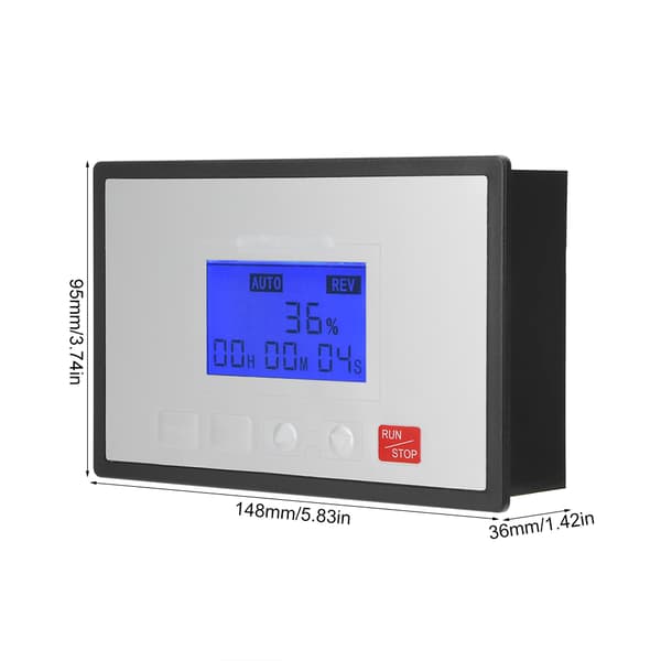 60A 10-55V DC Borstmotor Hastighetsregulator Digital LCD Långsam Körning/Stopp Timer Reversibel