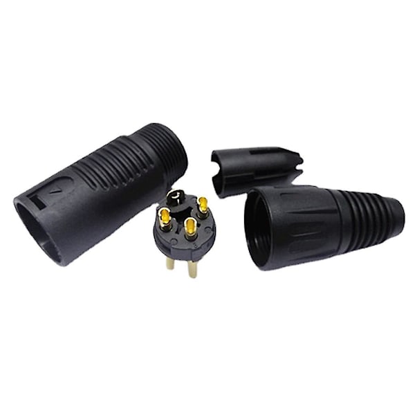 3-stifts Xlr-kontakt hane honkontakter Mic Jack Plug Elektrisk adapter MF MF