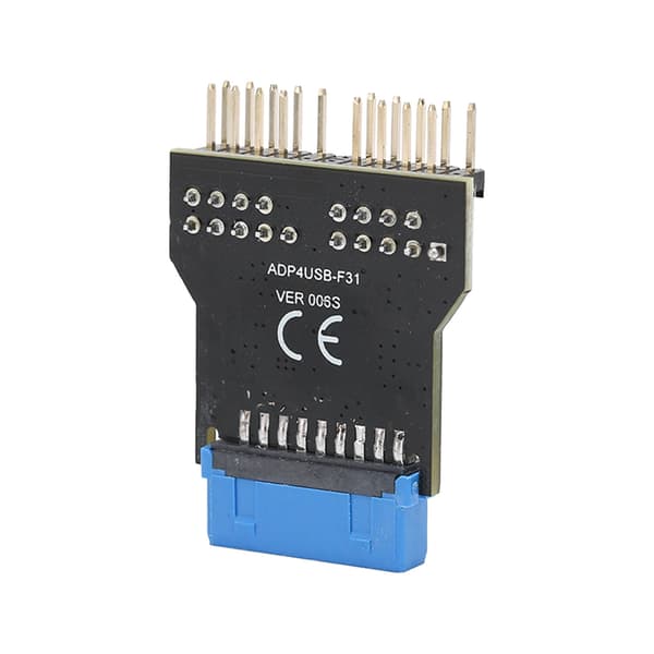 USB 3.0 19pin Adapter til Dobbelt 9Pin Adapter Sort PCB Metal Plastik 480Mbps USB 3.0 Hun Header Splitter til Win