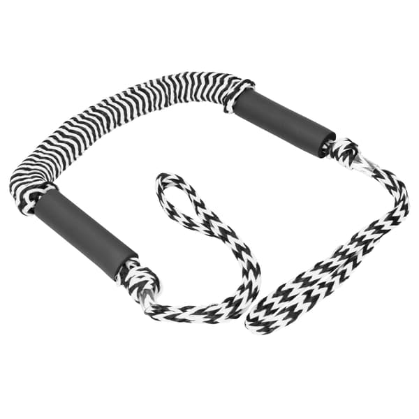 Bungee Dock Lines Elastisk Fortøyningsline Svart og Hvit Ripple