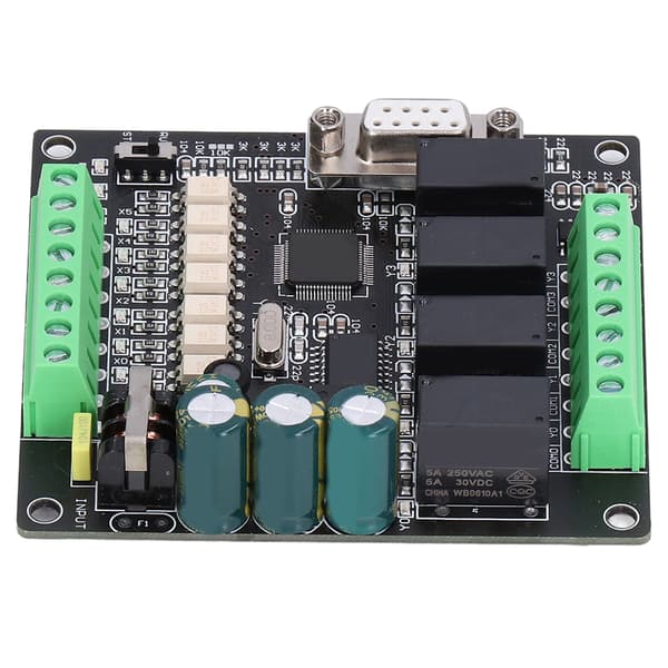 PLC Controller Programmerbart Industrielt Kontrolkort Relæudgang DC 24V FX1N‑10MR