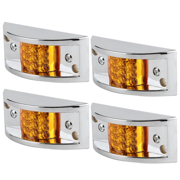Amber LED sidemarkerlys - 4-pakning, klarsignallampe for bilutskifting