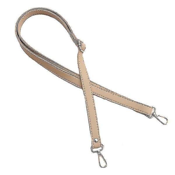 138 cm lang skulderveske i imitert skinn. Gjør-det-selv-håndtak justerbar Apricot gold buckle