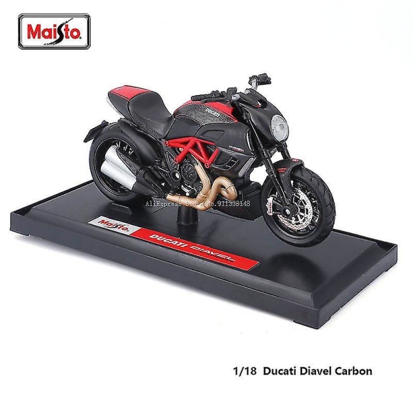 Hhcx-maisto Ducati Panigale V4 S Corse 1:18 skala Legering Motorcykel Diecast Model Samlerobjekt Gavelegetøj DIAVEL CARBON