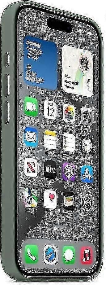 【BQ】Kompatibelt med Apple iPhone 15 Pro Silikonskal med MagSafe-Perfekt Cypress