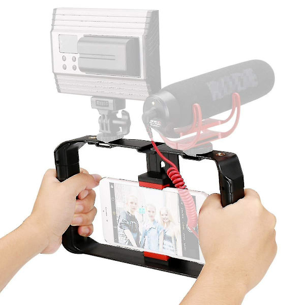 U Rig Pro Smartphone Video Rig Handheld Phone Stablilizer Grip Stativfäste för stativ