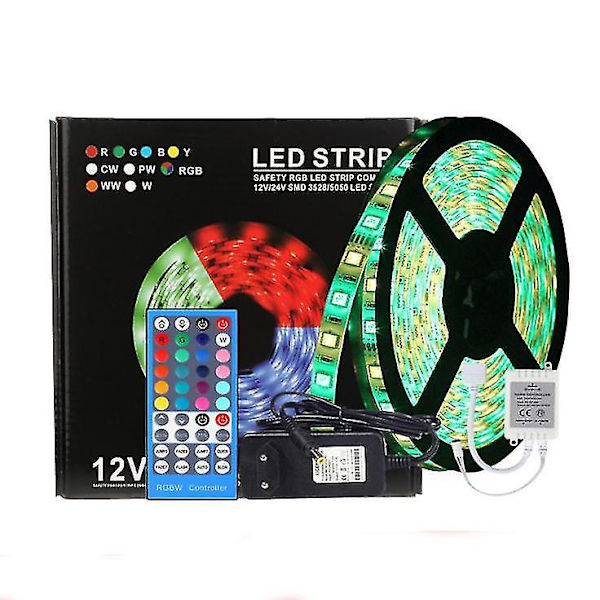 Led Strip Light 5050rgbw Strip Light Set Färgglad Flexibel Strip Light Vattentät tält med 12v