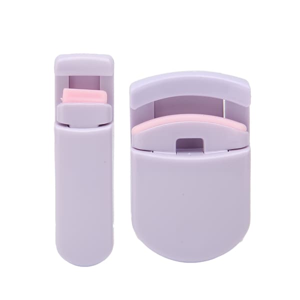 2. vinkel øyenvippebøyer med erstatningssilikonpute for kvinner jenter lilla