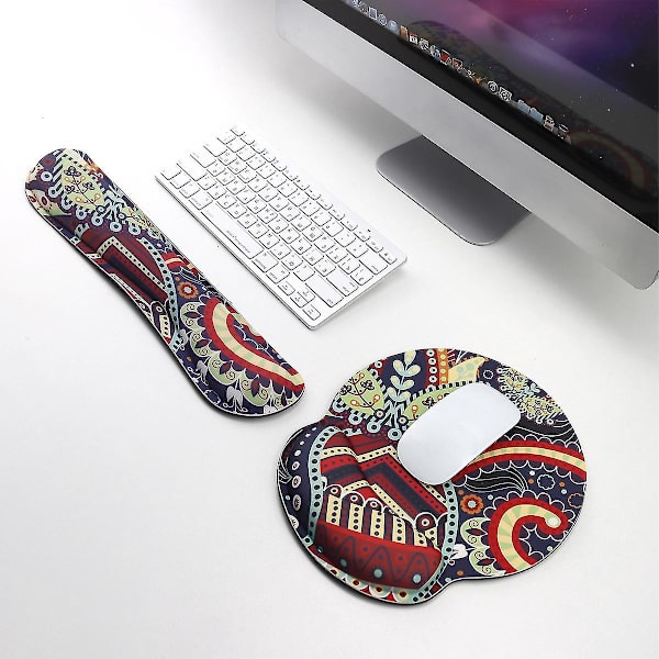 Musmatta Handledsdyna Kudde Memory Foam Musmatta Gummi Tangentbordsdyna Handledsstöd 2-delat set F