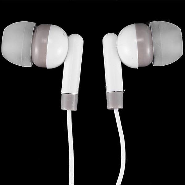 20 stk. 3,5 mm in-ear stereo hovedtelefoner headset til mobiltelefon MP4 MP3 White