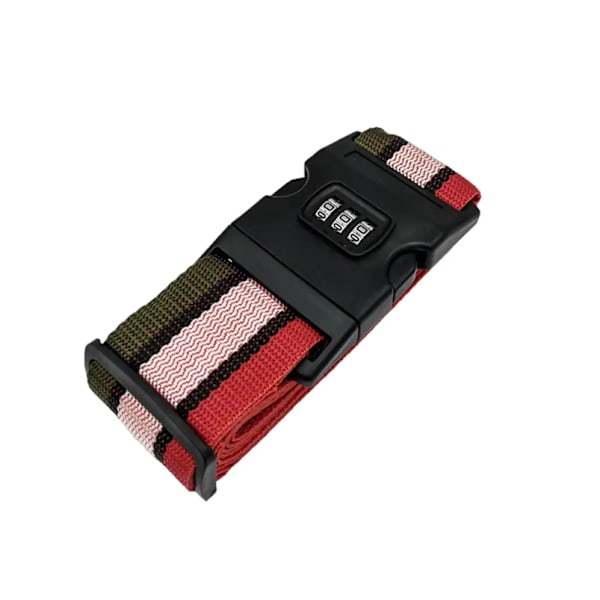 Nylon matkalaukkuhihna Matkalaukku Secure Lock Belt Vihreä Pinkki Punainen