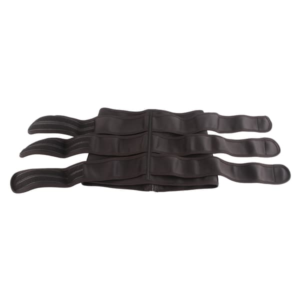 Unisex Polyester Lynlås Taljetræner Multifunktionel Bandage Wrap Sort L til Sport