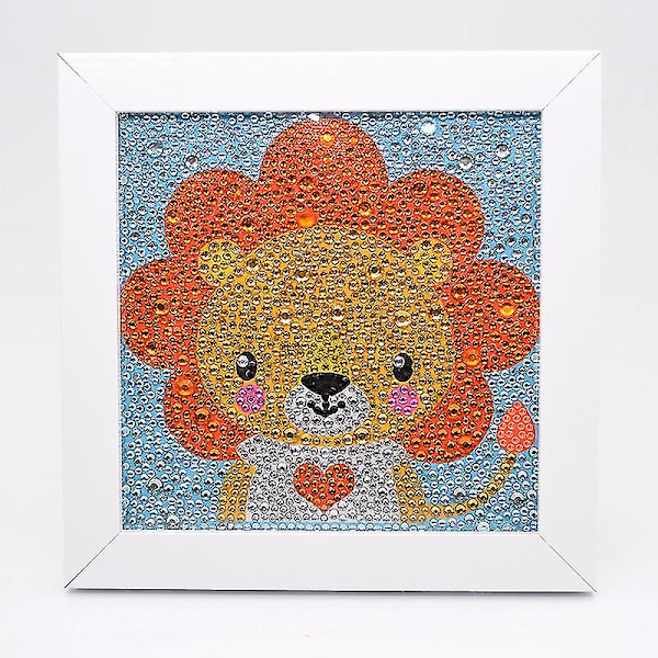 Pieni ja helppo itse tehty 5d diamond painting aloittelijan pikku leijonan kanssa Little Lion