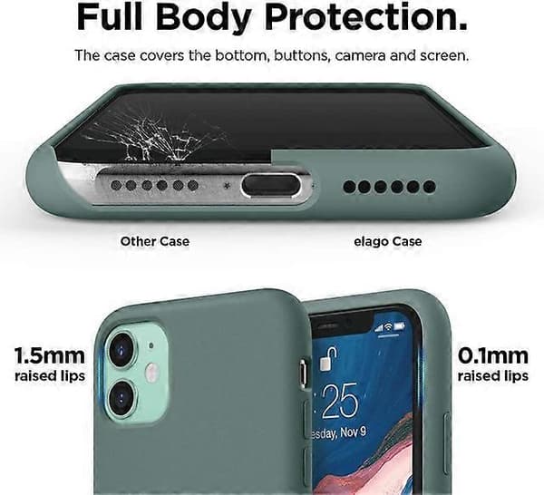 Mobildeksel kompatibelt med iPhone 11 Green