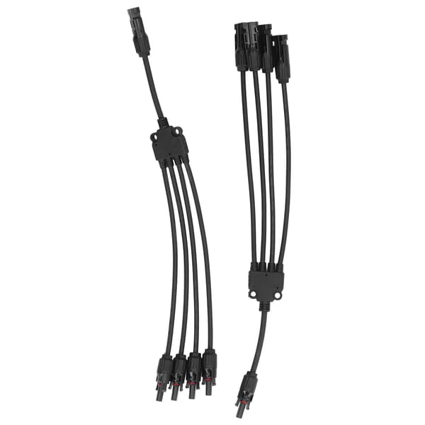 Solar Connector Y Gren 1 til 4 Vanntett Parallelladapter Splitter for Utendørs